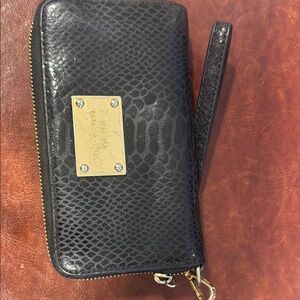 Michael Kors Black Embossed Wallet
